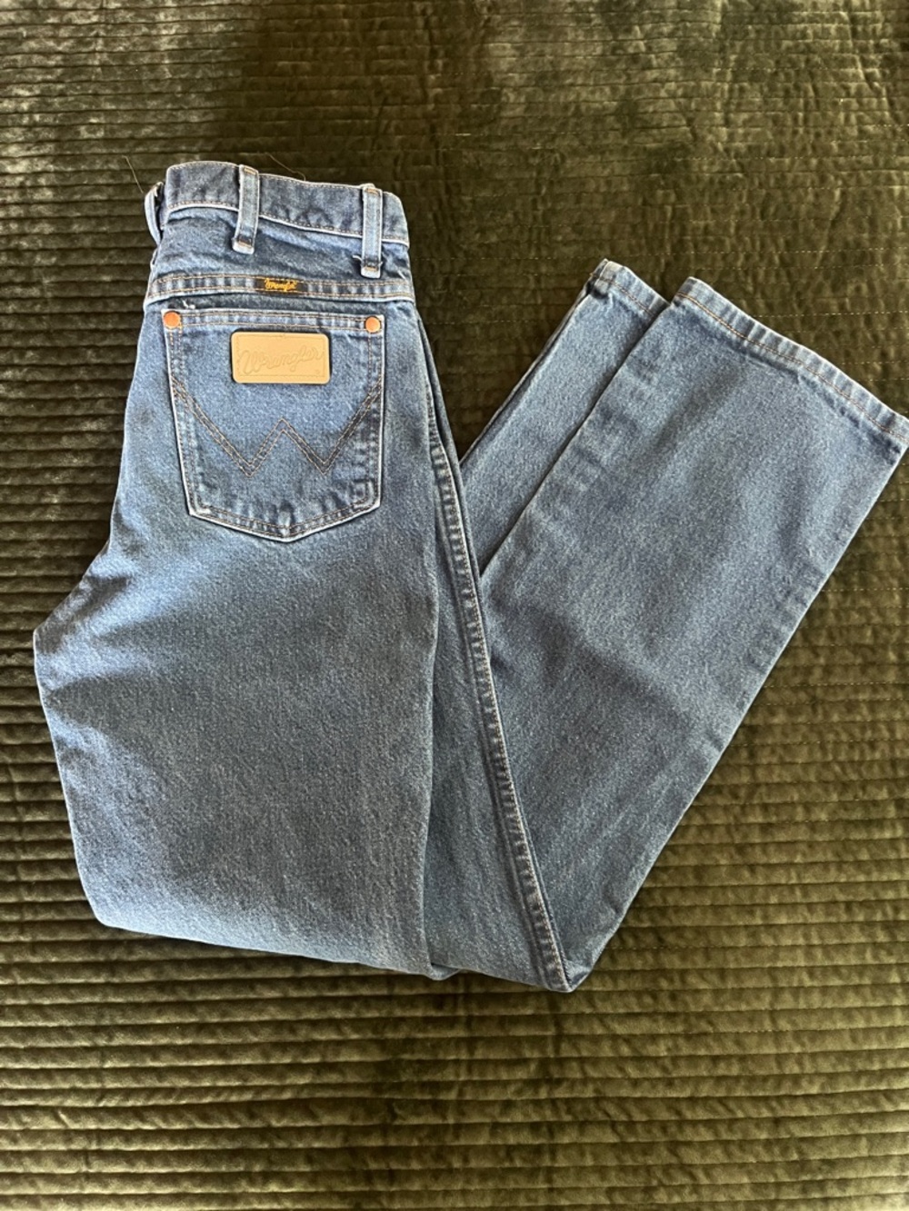 Wrangler Blue Straight-Leg Denim Jeans 30x32